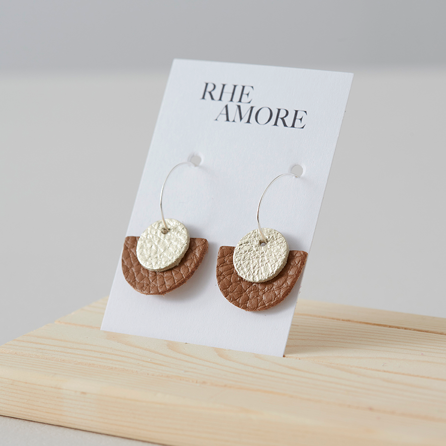 Semi Circle Hoop Earrings