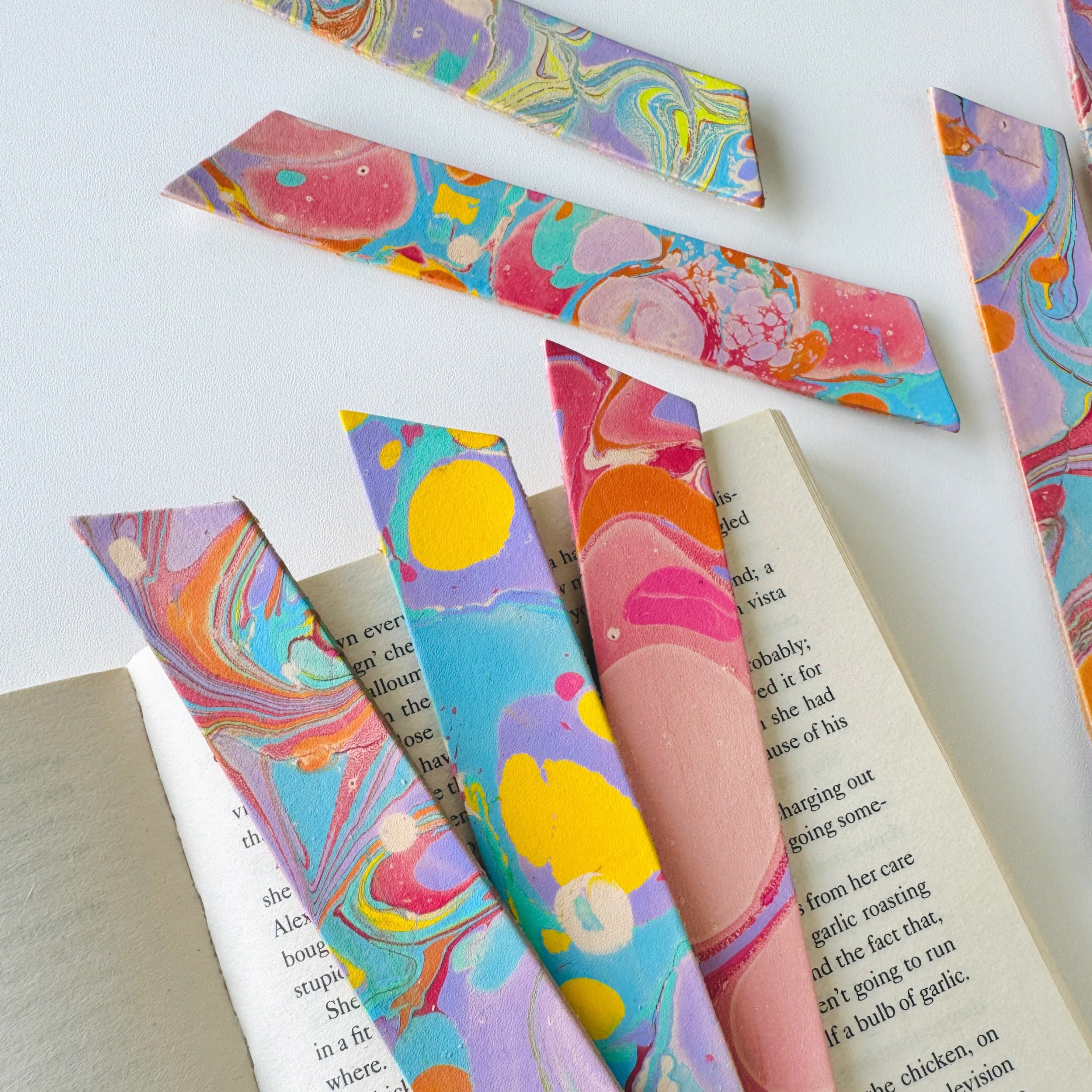 Marbled Bookmarks