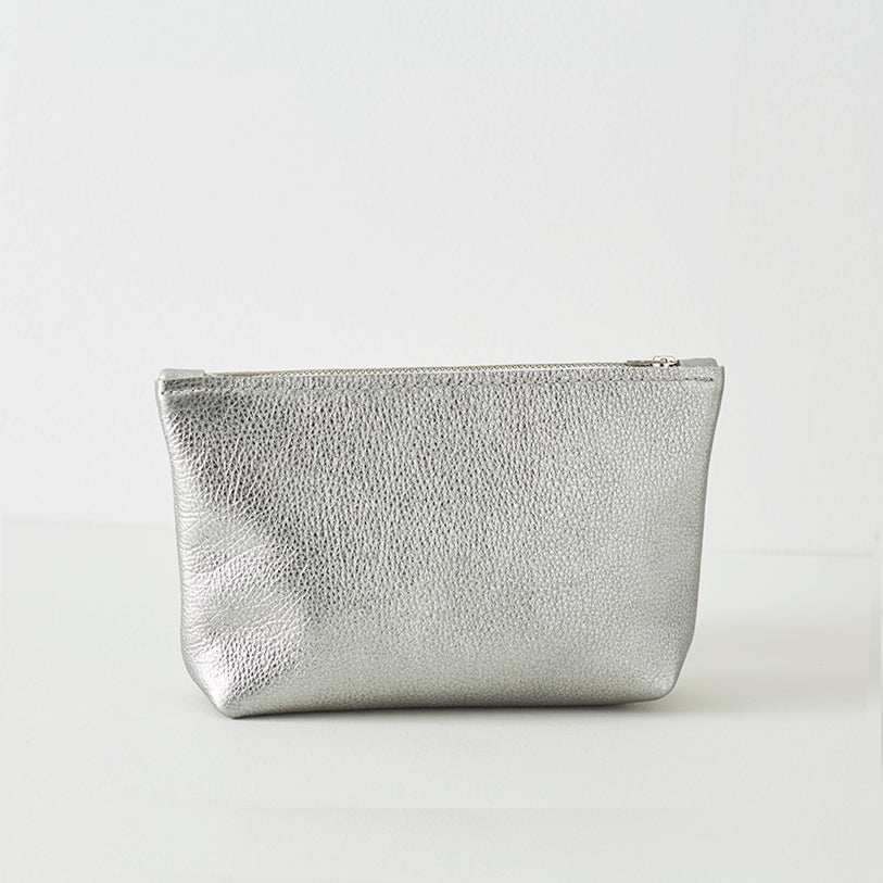 Metallic Leather Pouch