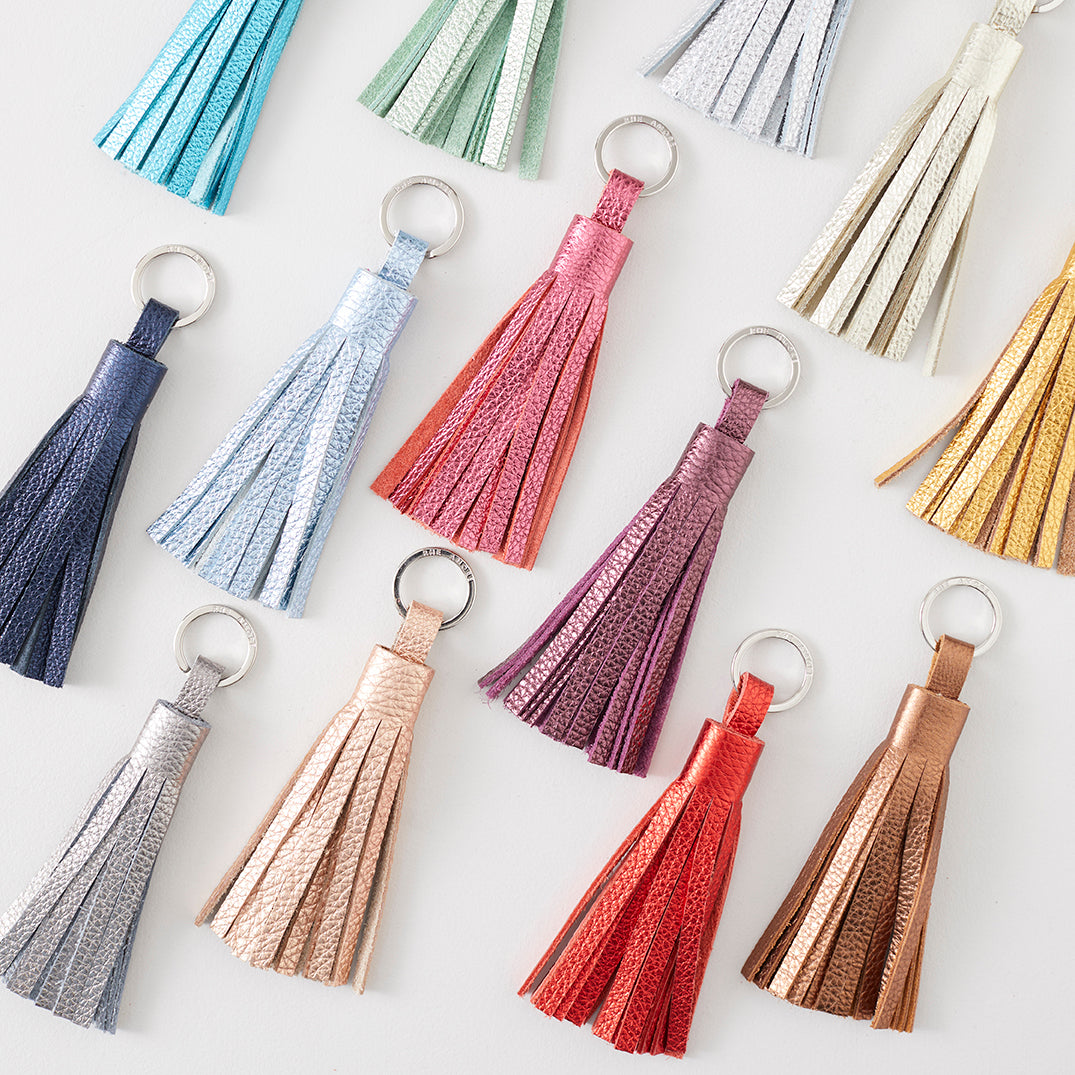 Metallic Leather Tassels
