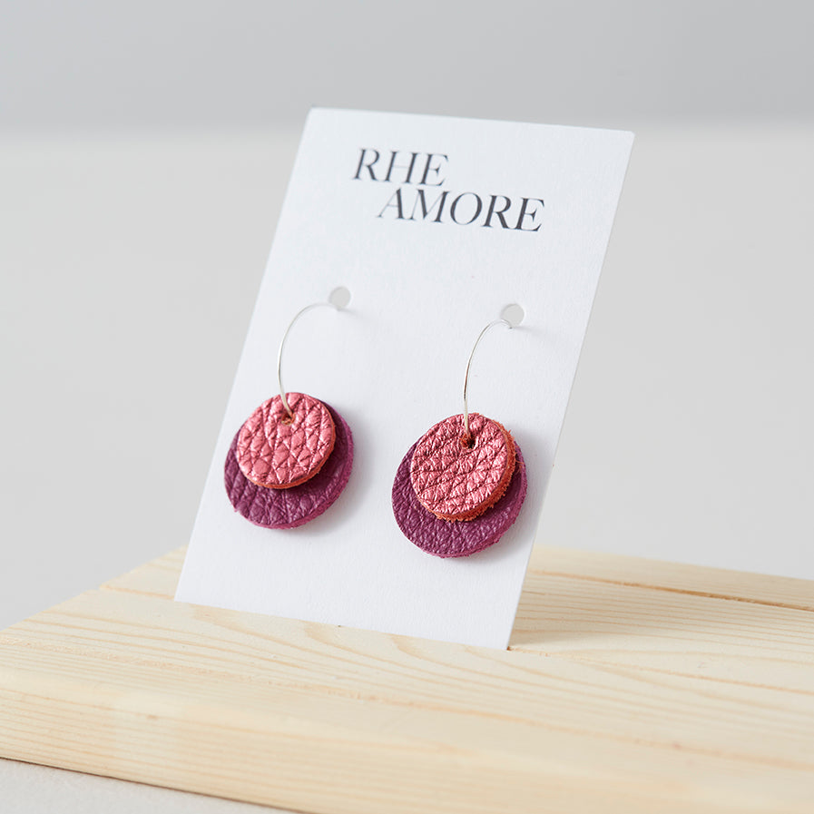 Double Circle Hoop Earrings