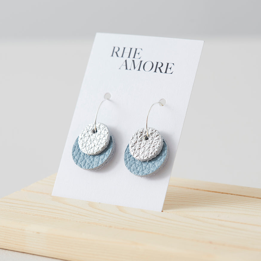 Double Circle Hoop Earrings