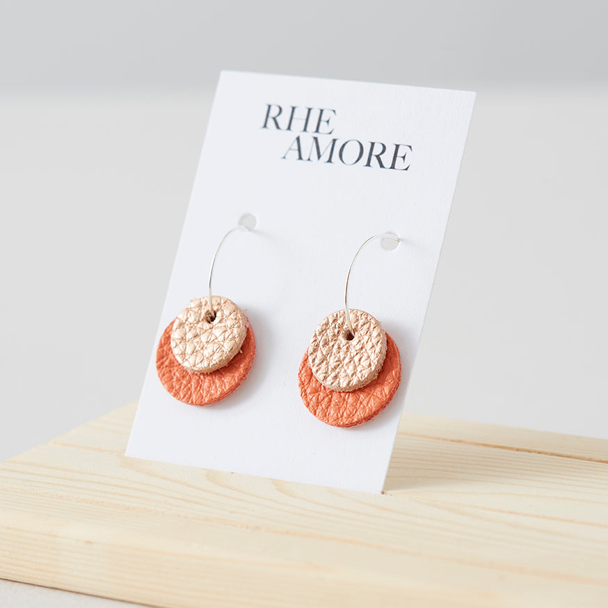 Double Circle Hoop Earrings