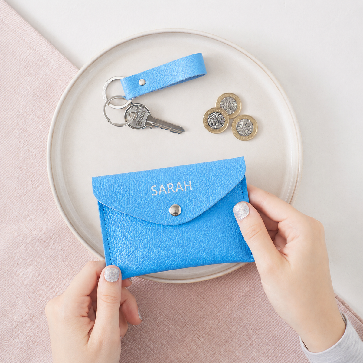 Personalised Leather Envelope Purse