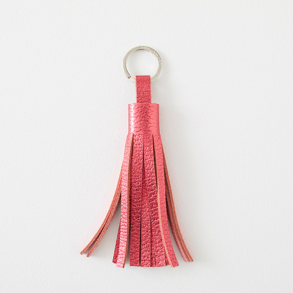 Metallic Leather Tassels