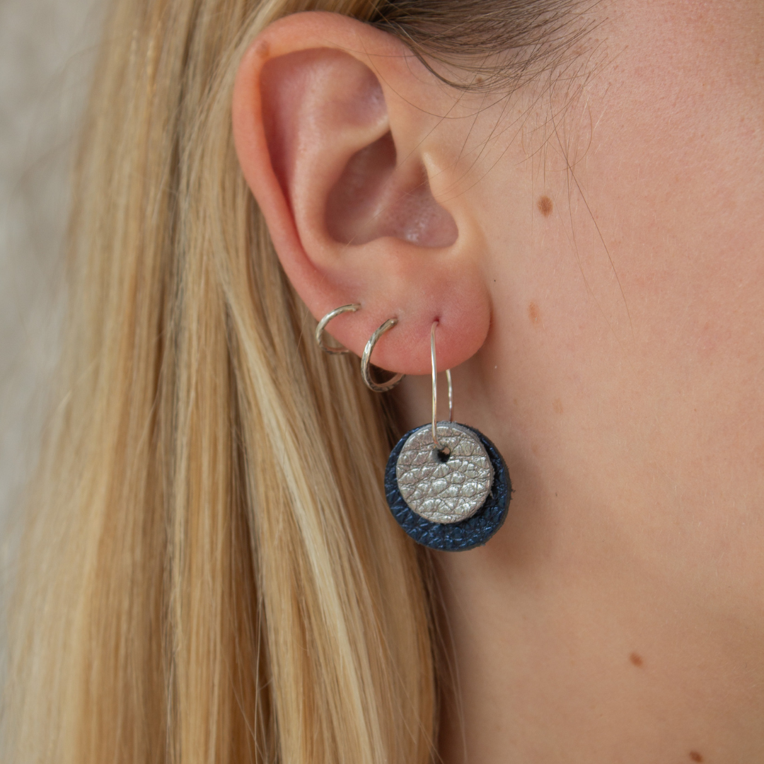 Double Circle Hoop Earrings