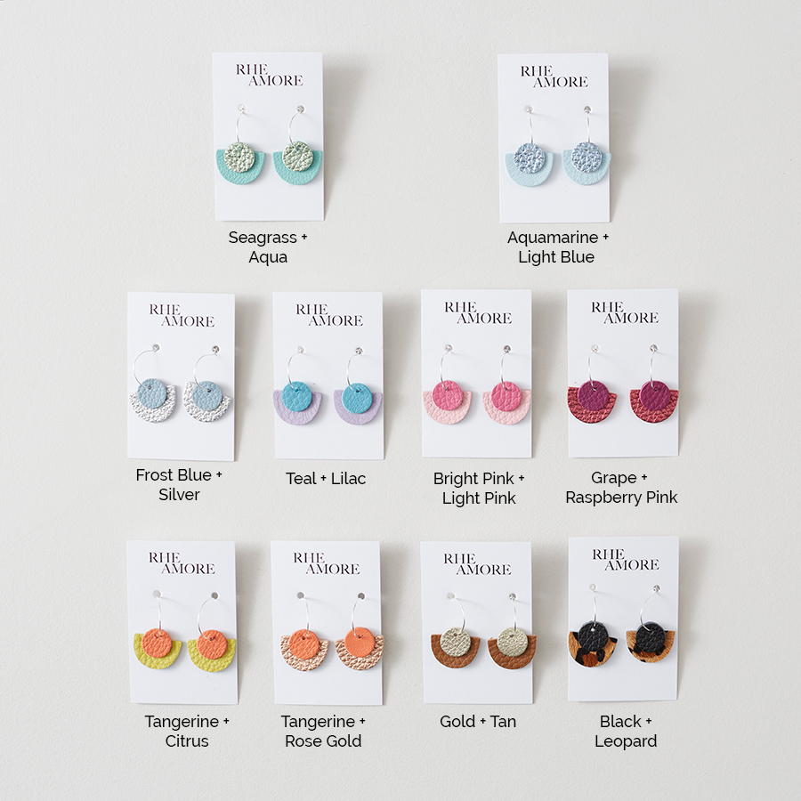 Semi Circle Hoop Earrings