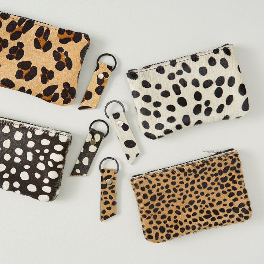 Leopard Print Leather Purse
