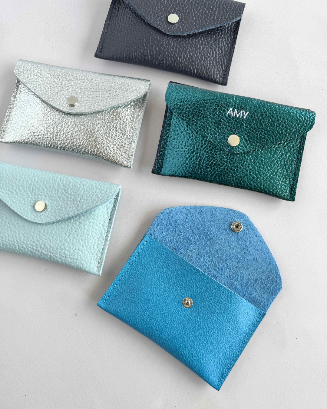 Personalised Leather Envelope Purse