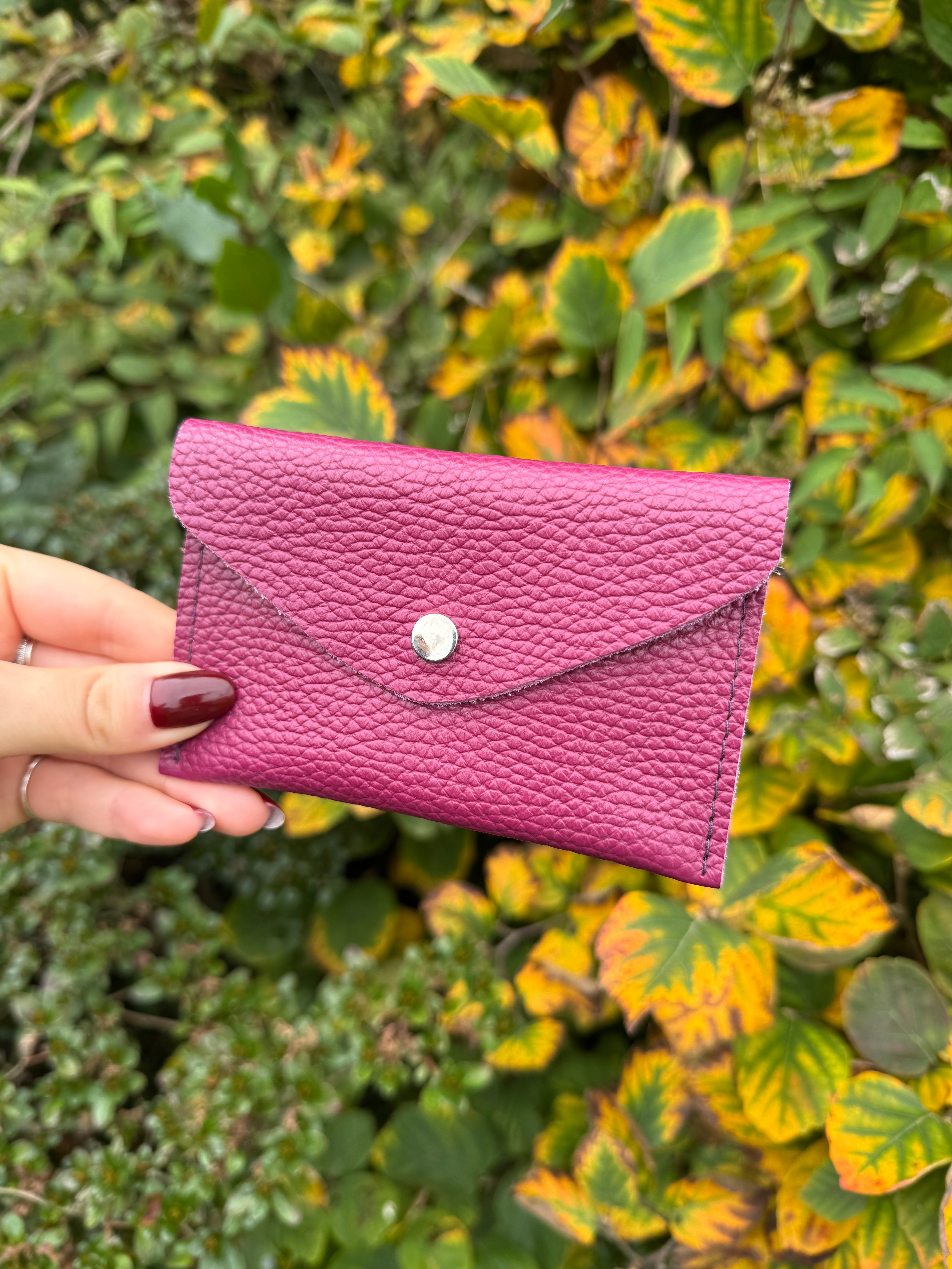Autumnal Envelope Leather Purse