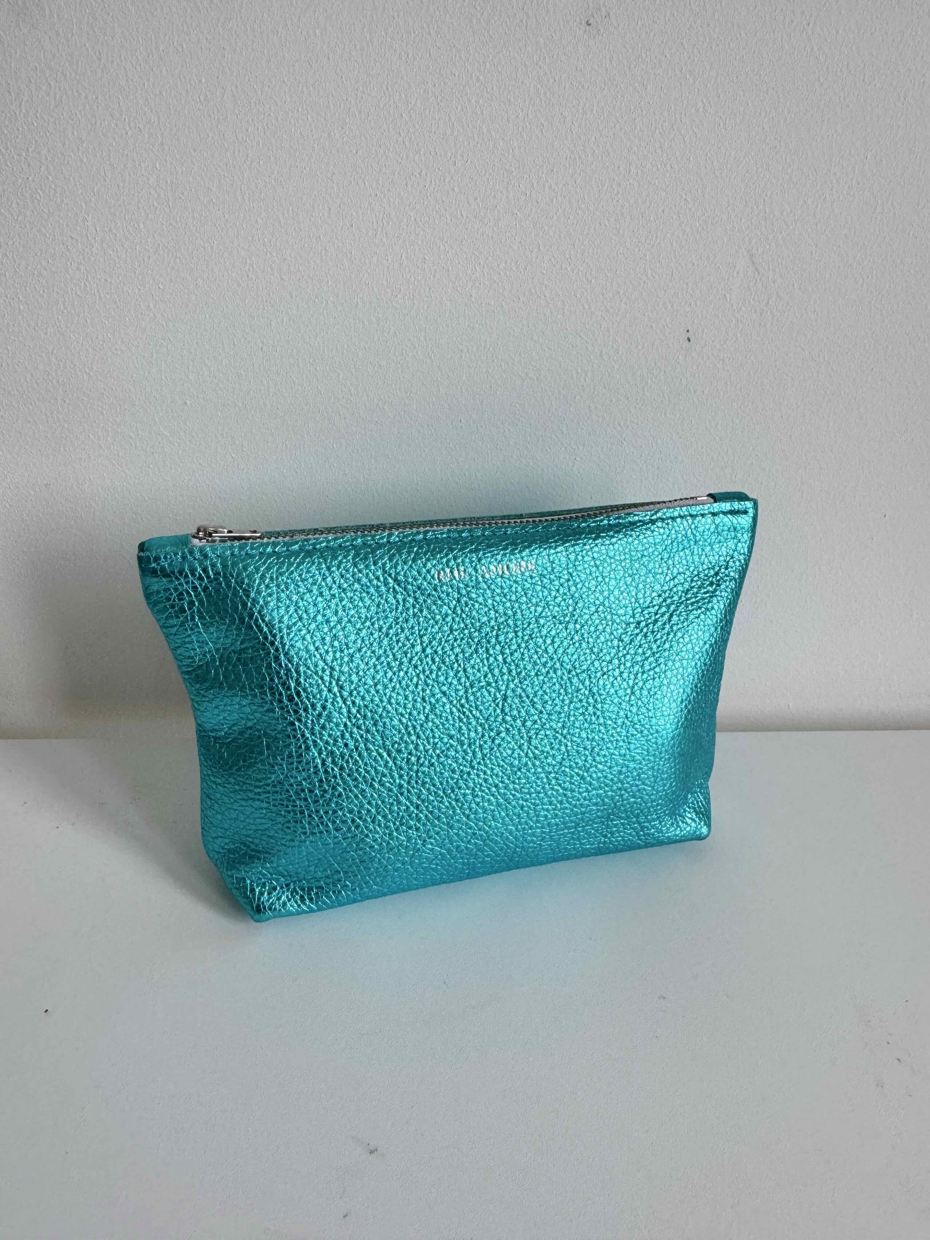 Last Chance Product - Metallic Leather Pouch