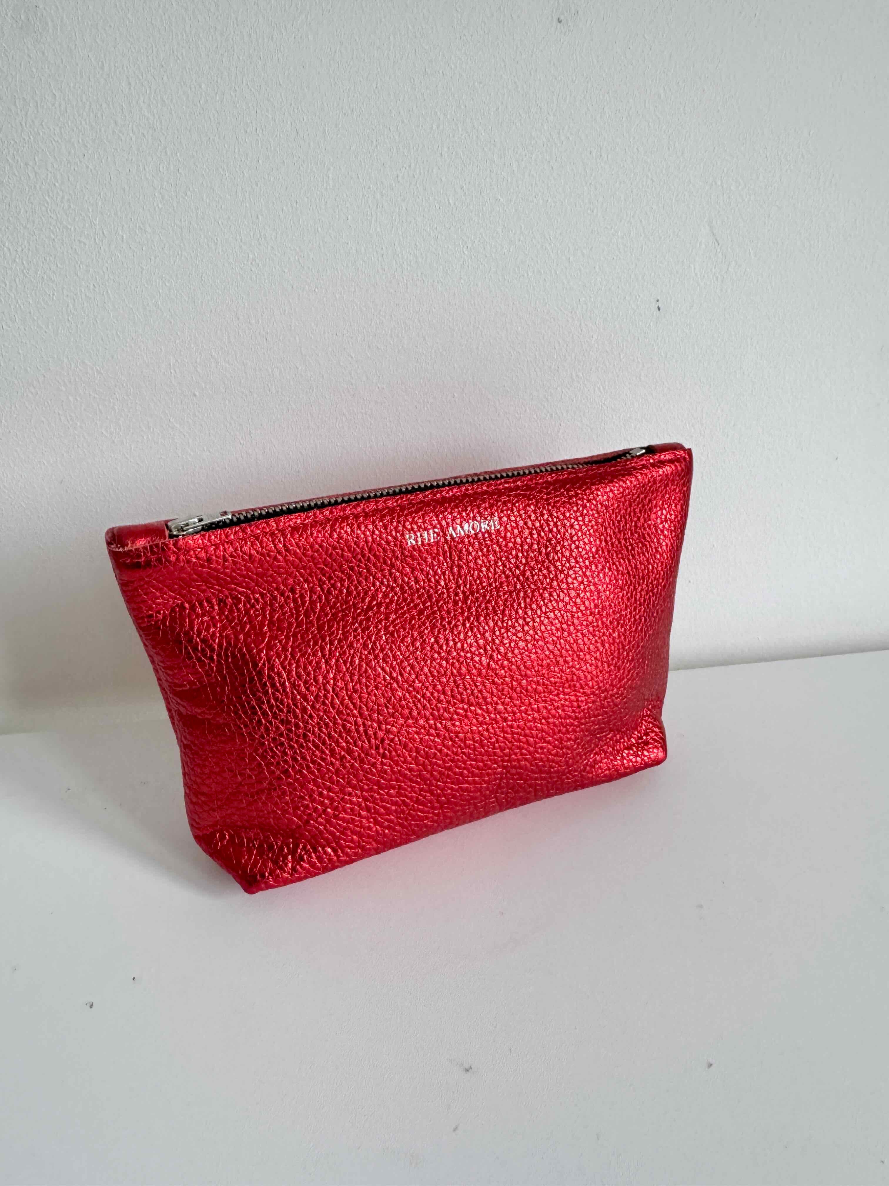 Last Chance Product - Metallic Leather Pouch