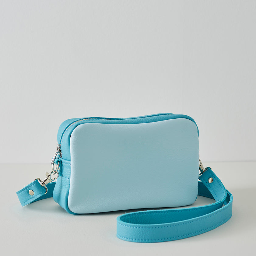 Seconds - Teal Leather Camera Bag