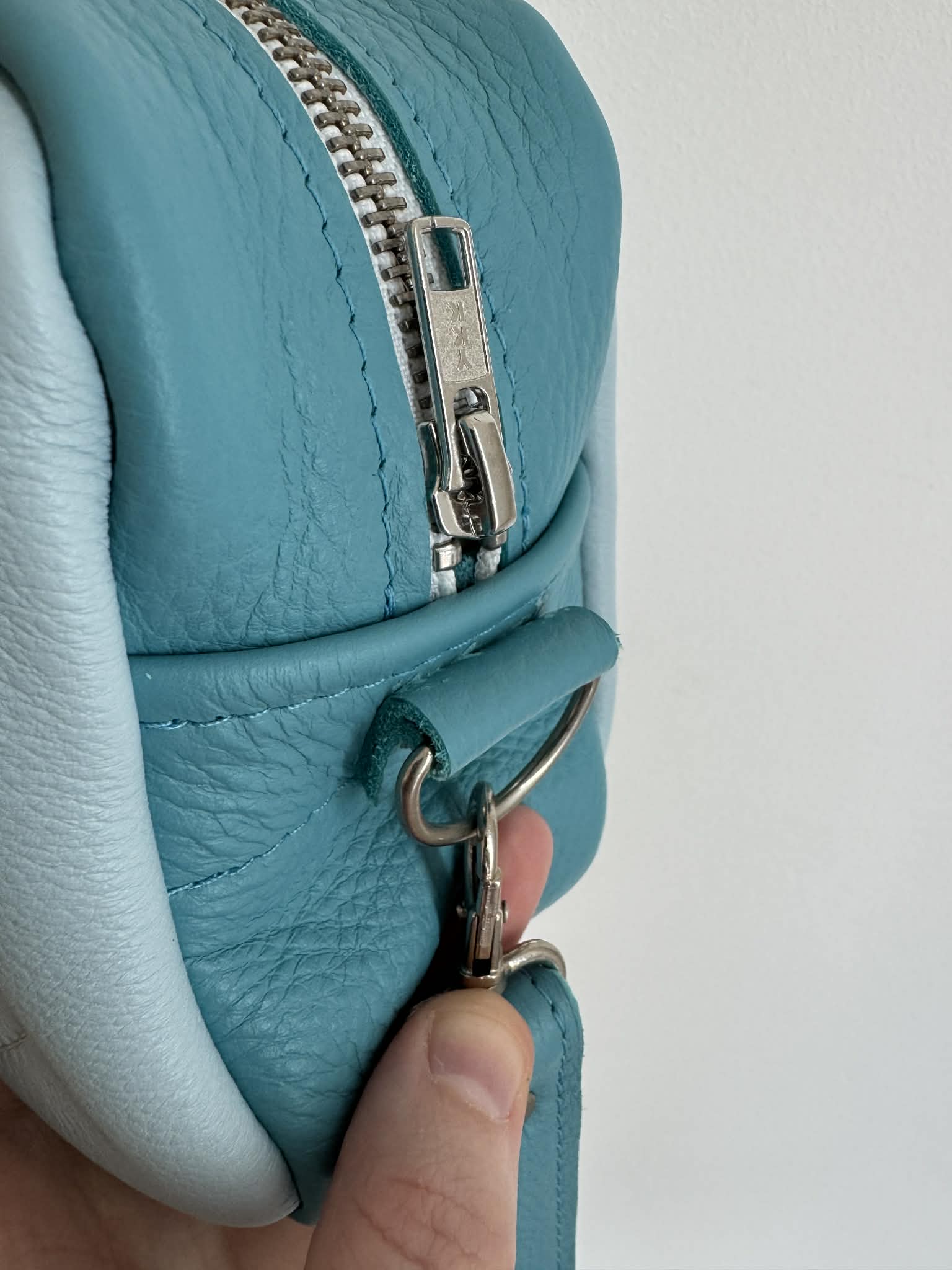 Seconds - Teal Leather Camera Bag