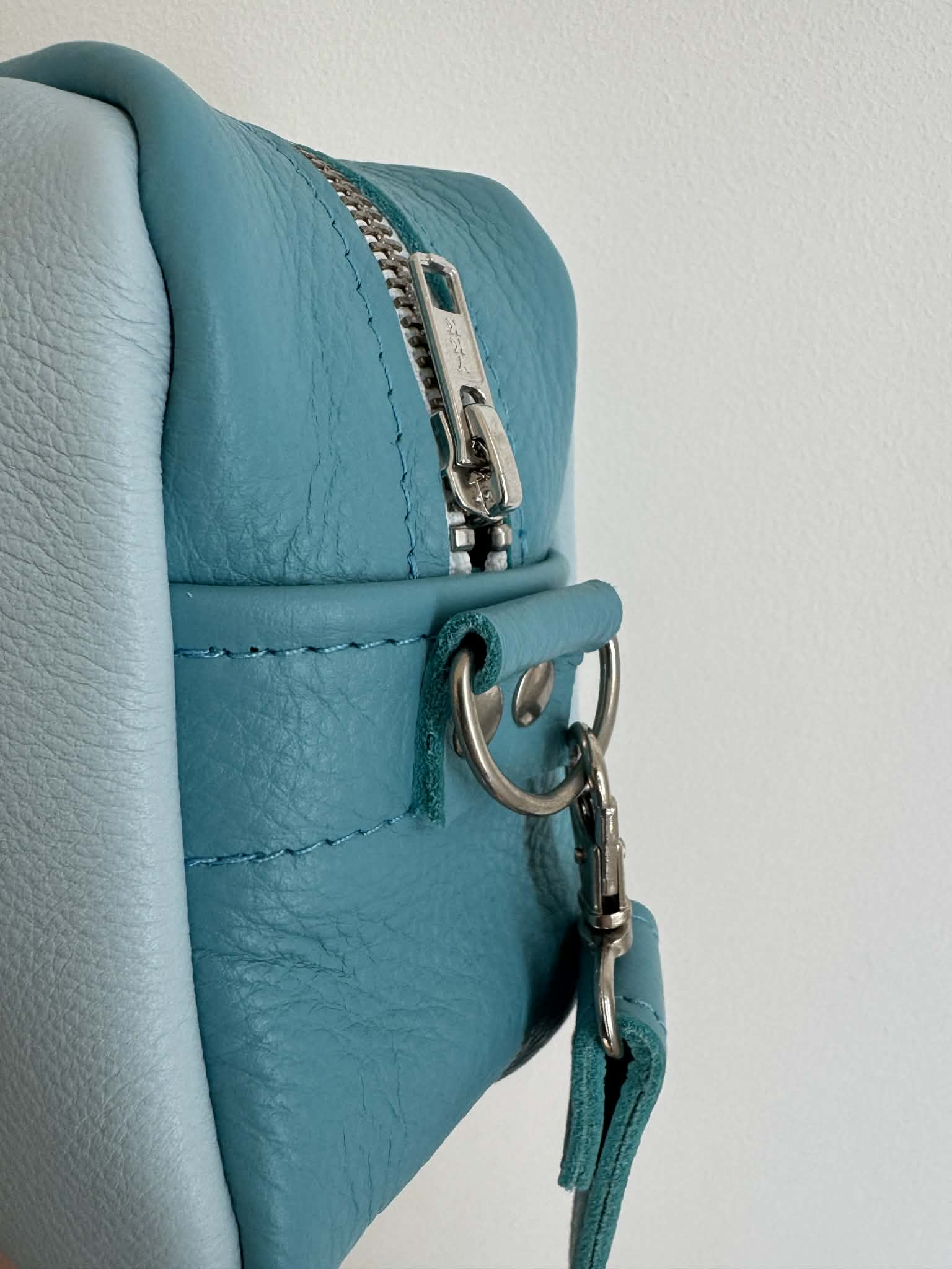 Seconds - Teal Leather Camera Bag