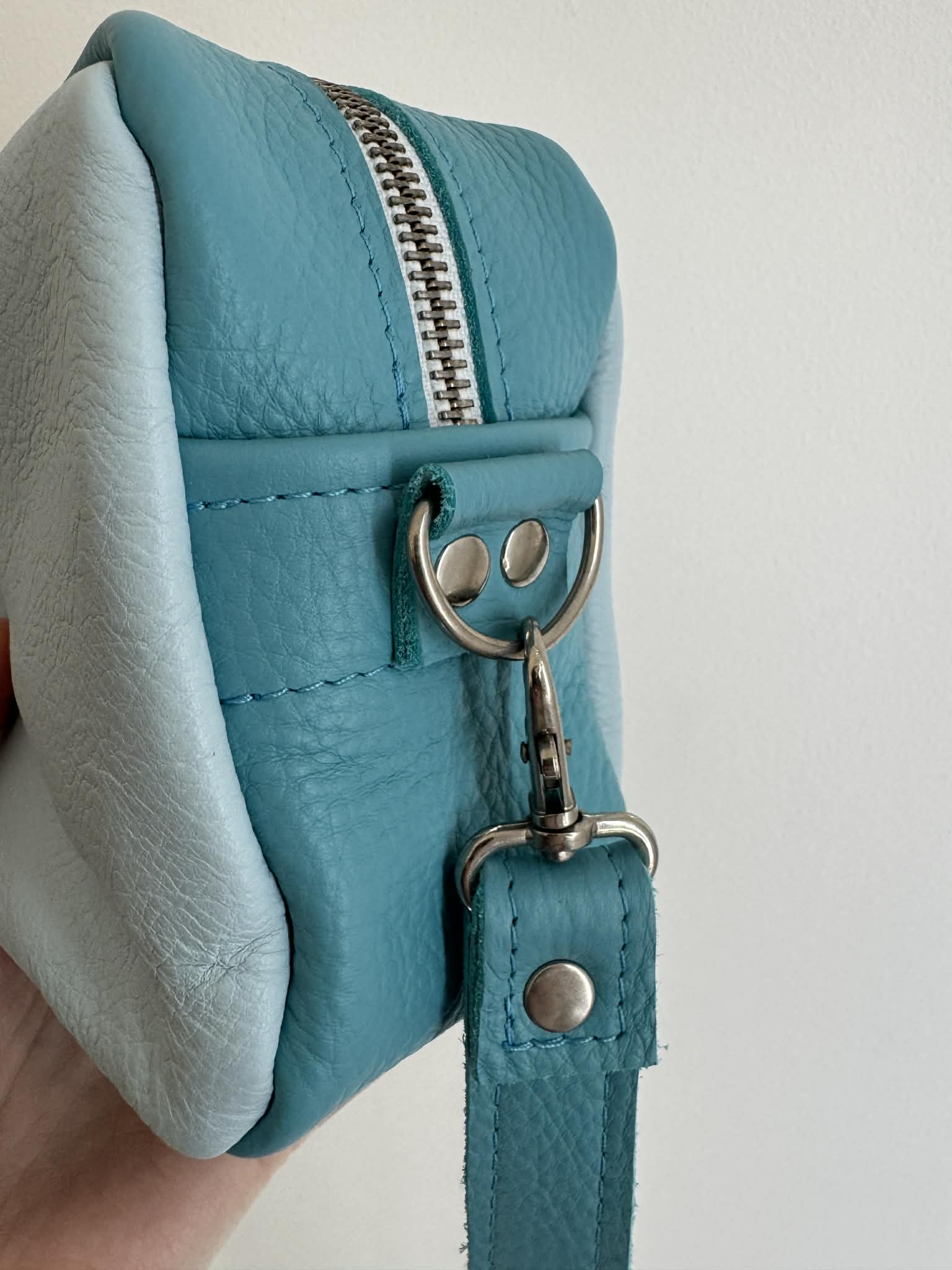 Seconds - Teal Leather Camera Bag