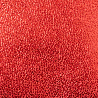 Red Metallic Leather Clutch Bag